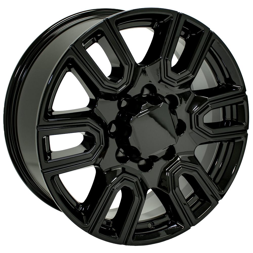 OE Wheels CV96B-20085-8180-47B 20" Replica fits GMC Sierra 2500/3500 Black