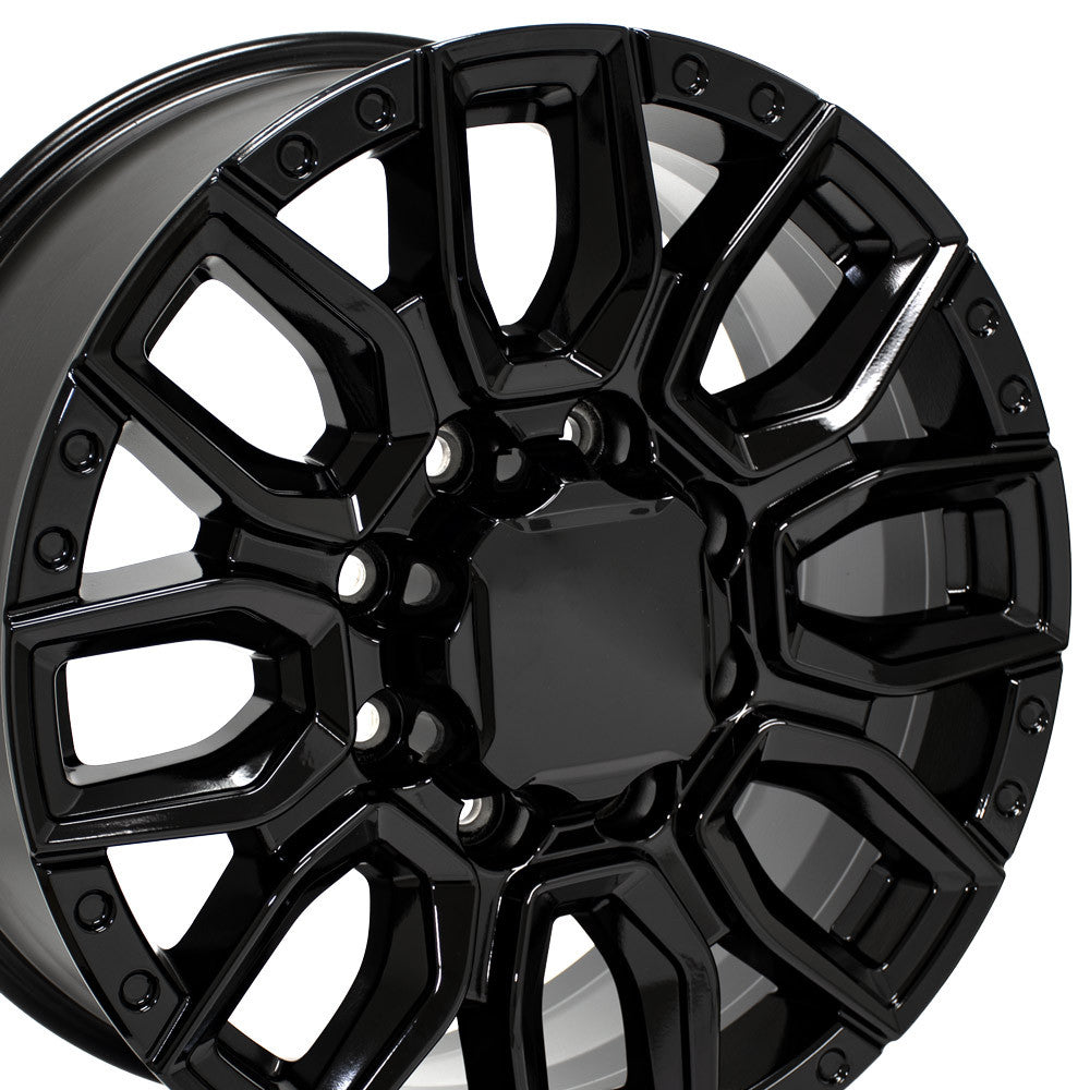 OE Wheels CV97A-20085-8650-12B 20" Replica fits GMC Sierra 2500/3500 Black