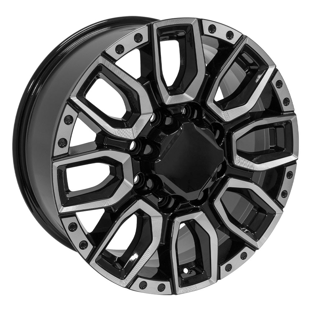 OE Wheels CV97A-20085-8650-12BM 20" Replica fits GMC Sierra 2500/3500 Black