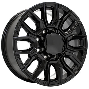 OE Wheels CV97B-20085-8180-47B 20" Replica fits GMC Sierra 2500/3500 Gloss Black