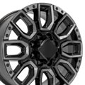 OE Wheels CV97B-20085-8180-47BMT 20" Replica fits GMC Sierra 2500/3500 Black