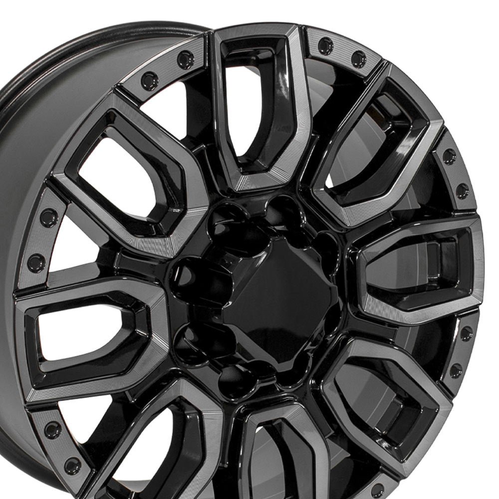 OE Wheels CV97B-20085-8180-47BMT 20" Replica fits GMC Sierra 2500/3500 Black