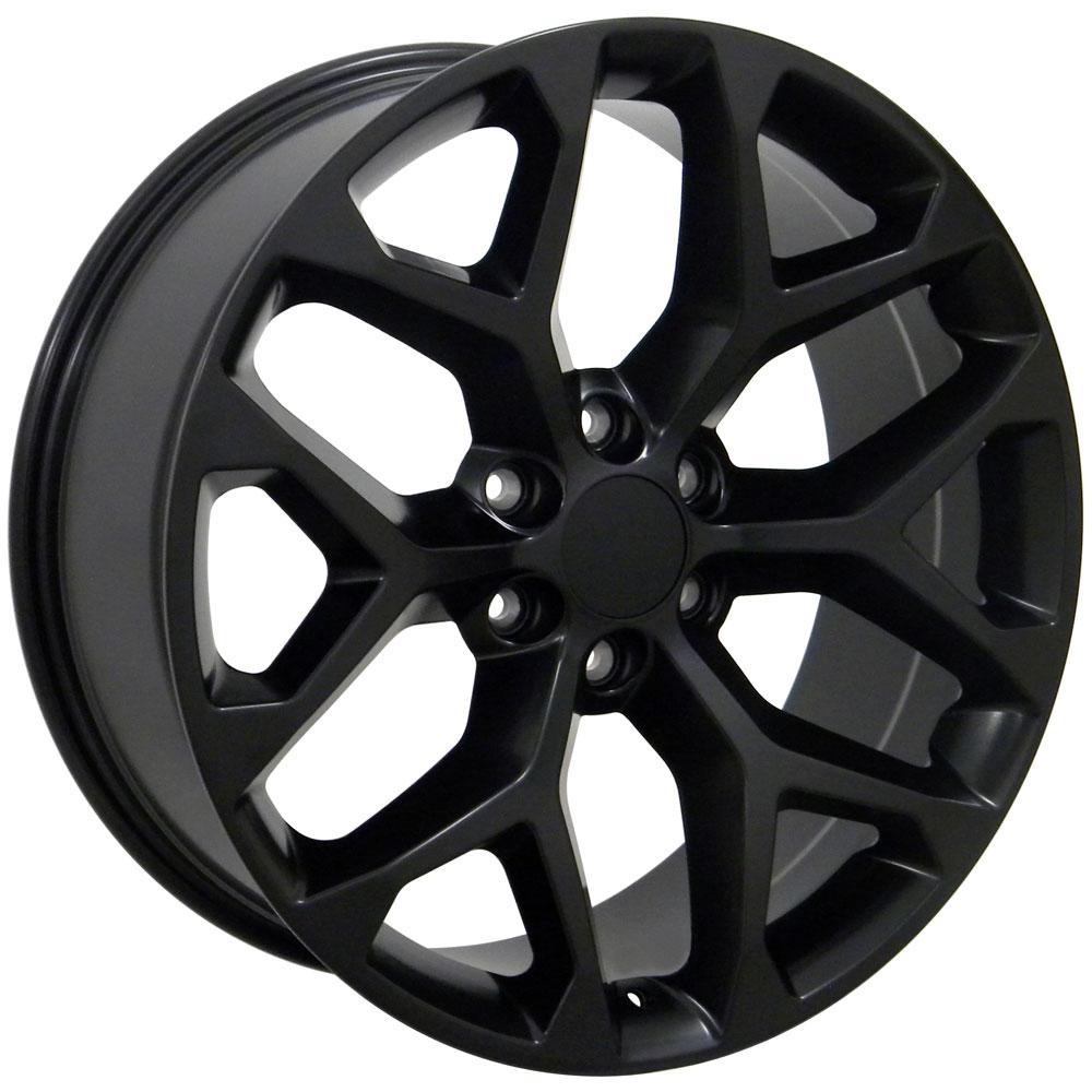 OE Wheels CV98B-22090-6550-24B1 22" Replica fits Chevy Silverado Satin Black