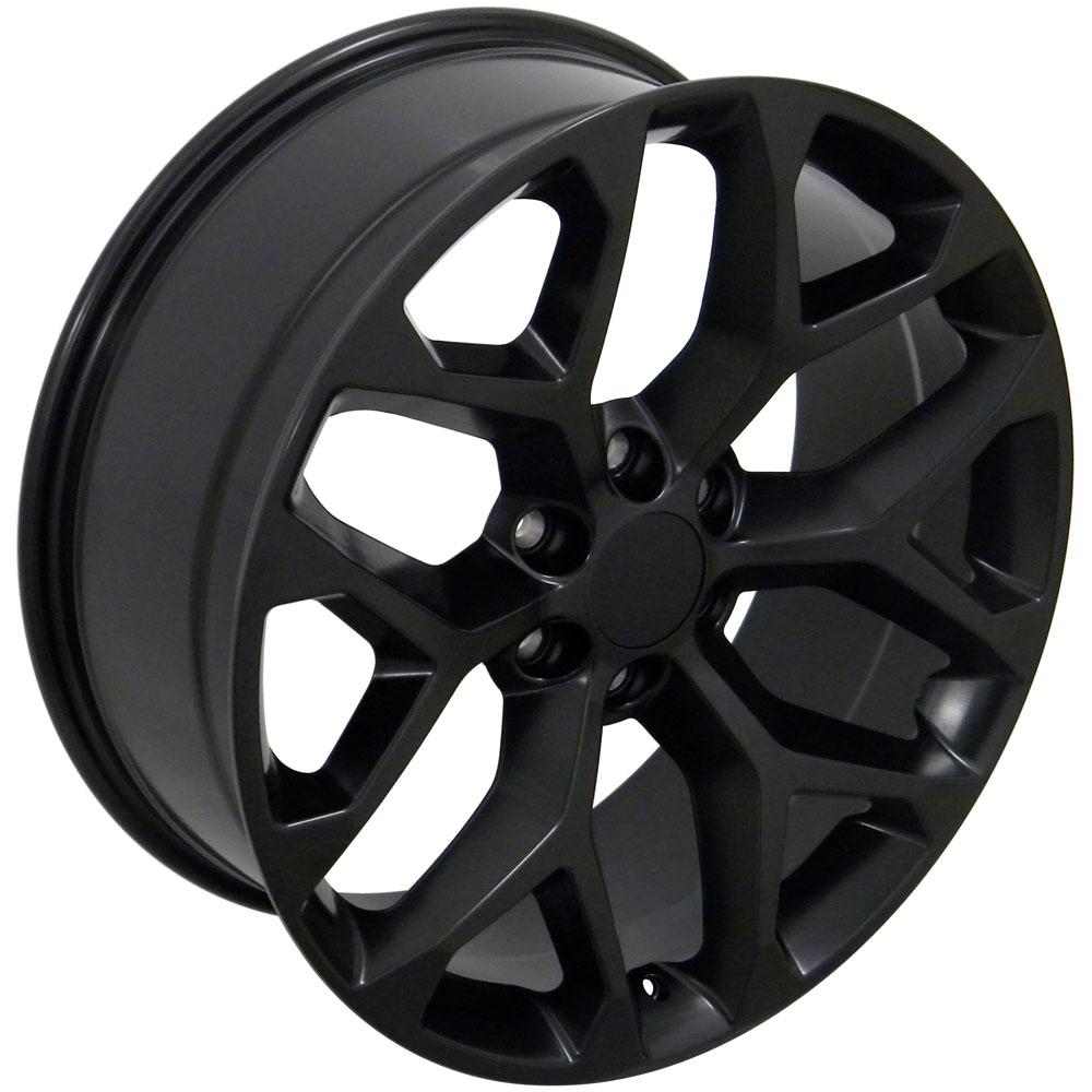 OE Wheels CV98B-22090-6550-24B1 22" Replica fits Chevy Silverado Satin Black