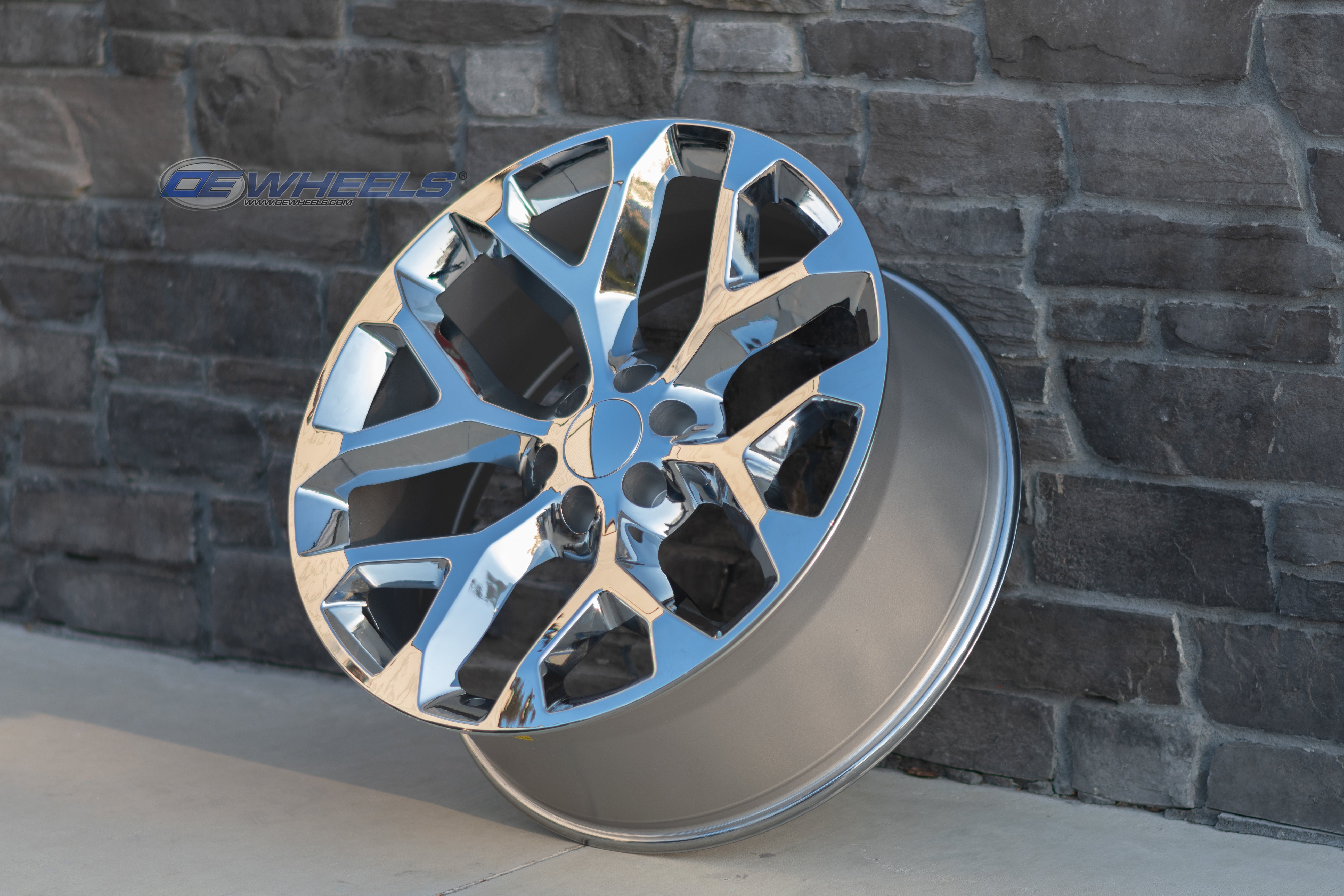 OE Wheels CV98B-24100-6550-24C 24" Replica CV98B fits Chevy Silverado Chrome