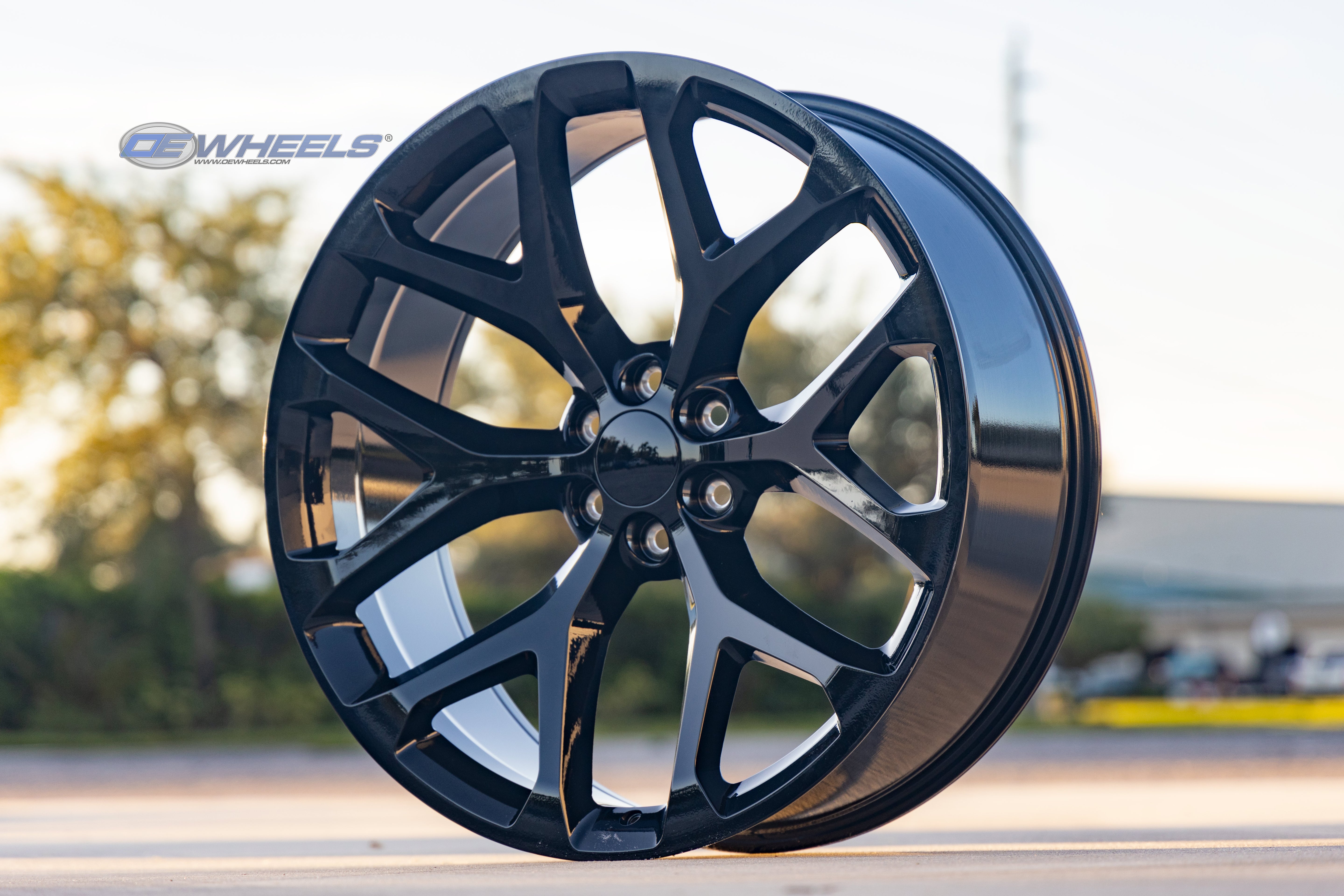 OE Wheels CV98B-26100-6550-24B 26" Replica fits Chevrolet Silverado 1500 Black