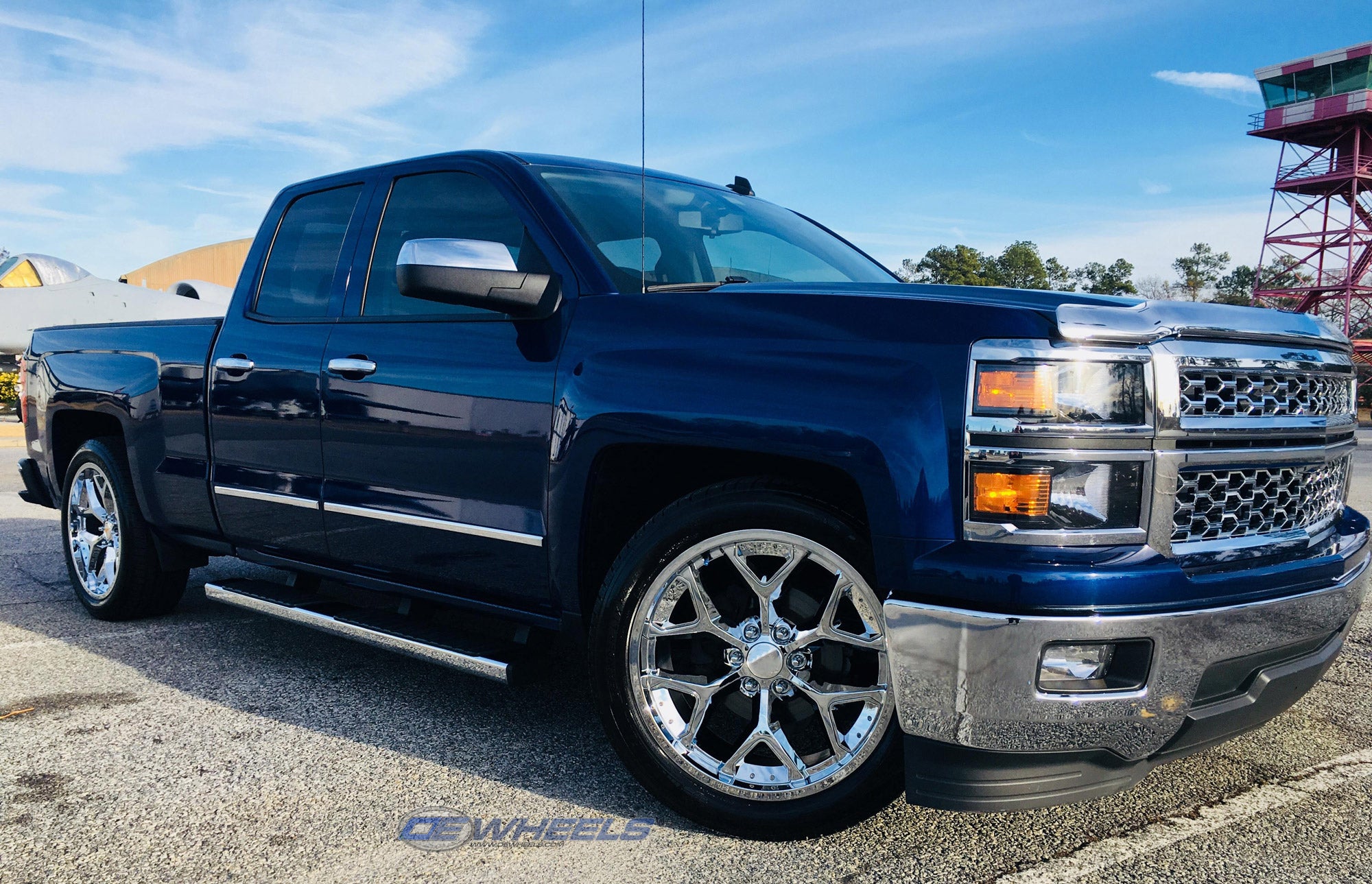OE Wheels CV98C-22090-6550-28C 22" Replica fits Chevrolet Silverado 1500 Chrome