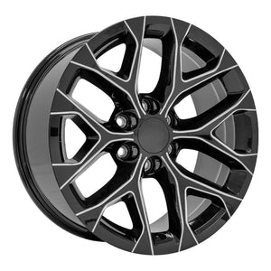 OE Wheels CV98B-20090-6550-24BM 20" Replica CV98B fits Chevy Silverado Black