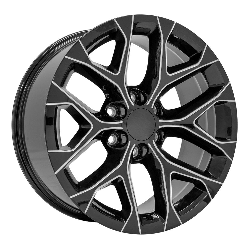 OE Wheels CV98B-20090-6550-24BM 20" Replica CV98B fits Chevy Silverado Black