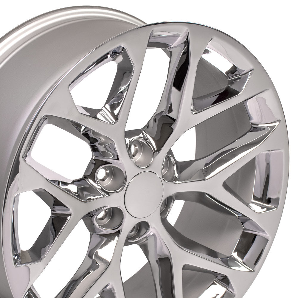 OE Wheels CV98B-22090-6550-24C 22" Replica fits Chevy Silverado - CV98B Chrome