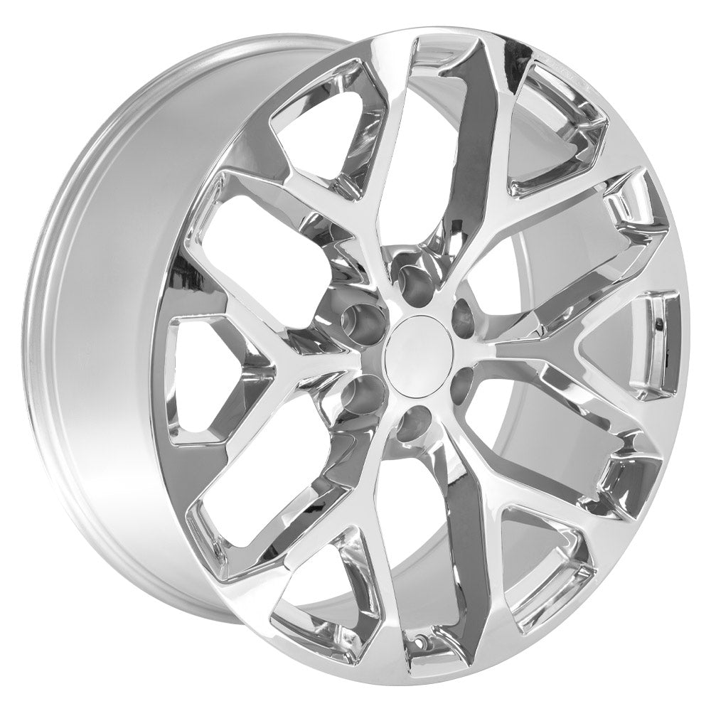 OE Wheels CV98B-24100-6550-24C 24" Replica CV98B fits Chevy Silverado Chrome