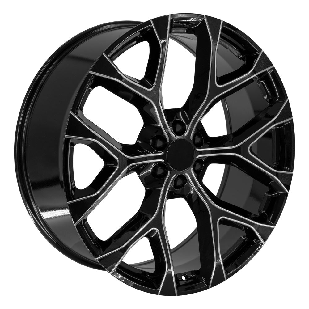 OE Wheels CV98B-26100-6550-24BM 26" Replica fits Chevrolet Silverado 1500 Black