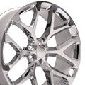 OE Wheels CV98B-26100-6550-24C 26" Replica CV98B fits Chevy Silverado Chrome