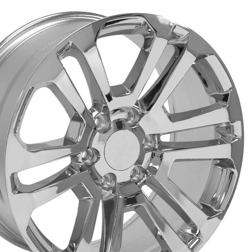 OE Wheels CV99-20090-6550-31C 20" Replica CV99 fits GMC Sierra 20x9 Chrome