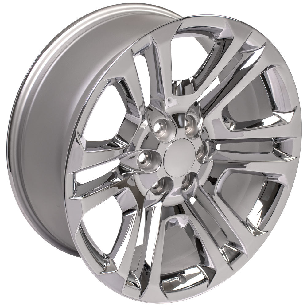 OE Wheels CV99-22090-6550-24C 22" Replica CV99 fits GMC Sierra 22x9 Chrome