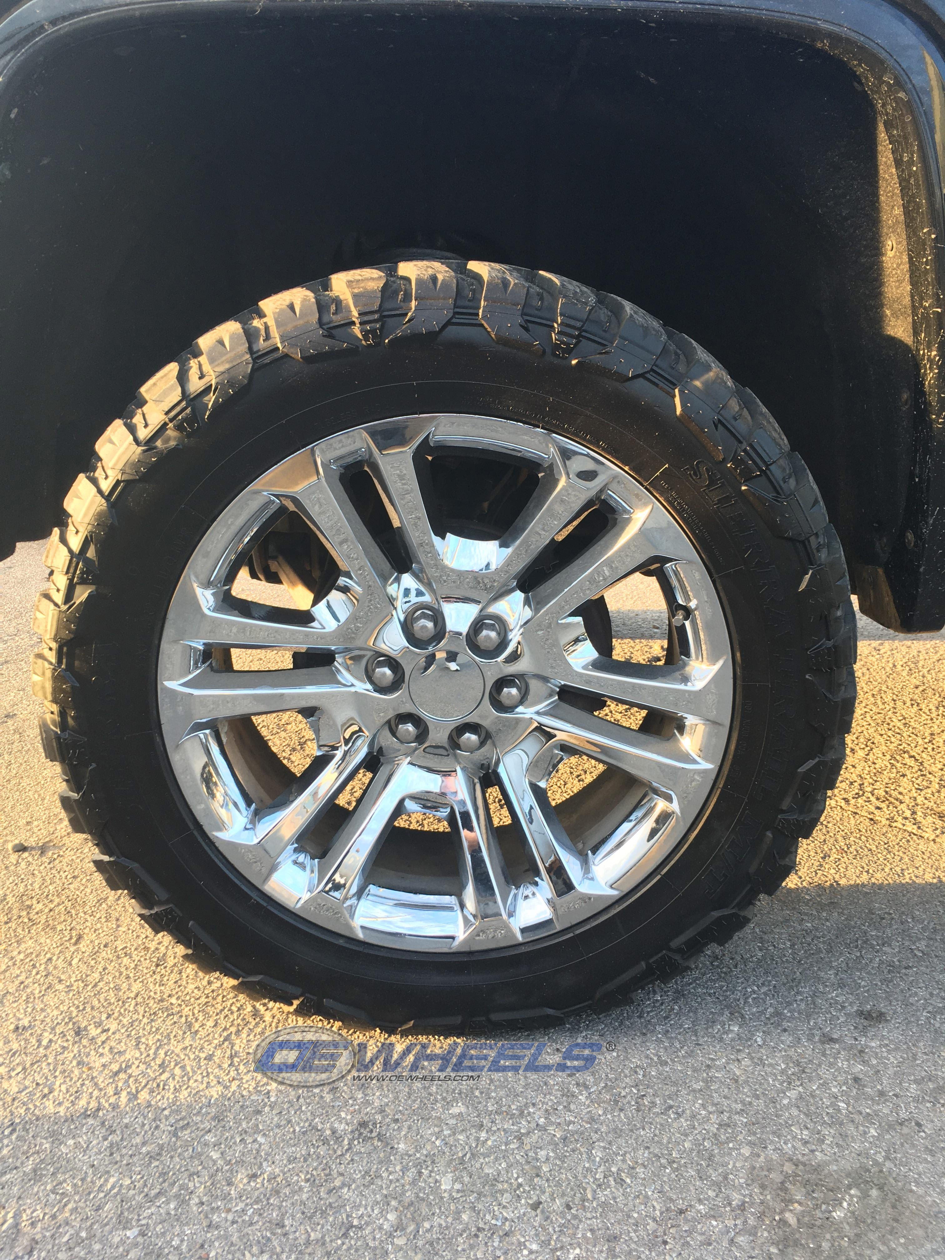 OE Wheels CV99-20090-6550-31C 20" Replica CV99 fits GMC Sierra 20x9 Chrome