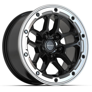 DEFIANT DF01-17080-5127-12MB 17x8 5x5" +12et in Gloss Black w/ Milled Ring