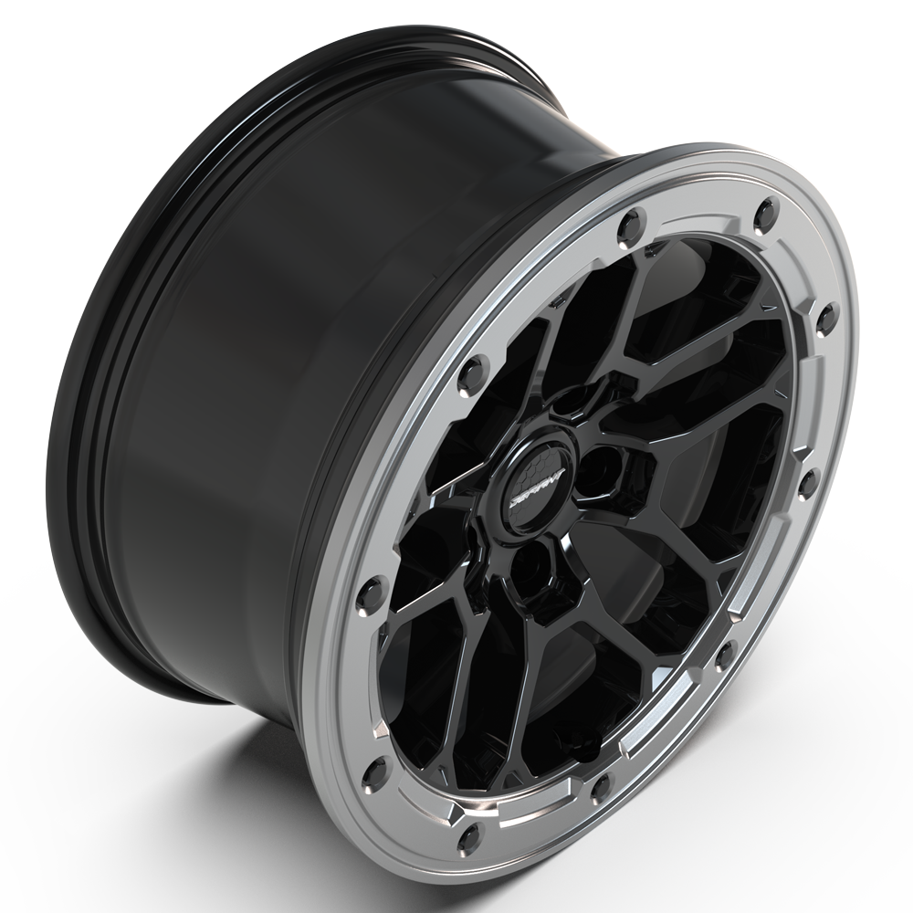 DEFIANT DF01-17080-5127-12MB 17x8 5x5" +12et in Gloss Black w/ Milled Ring