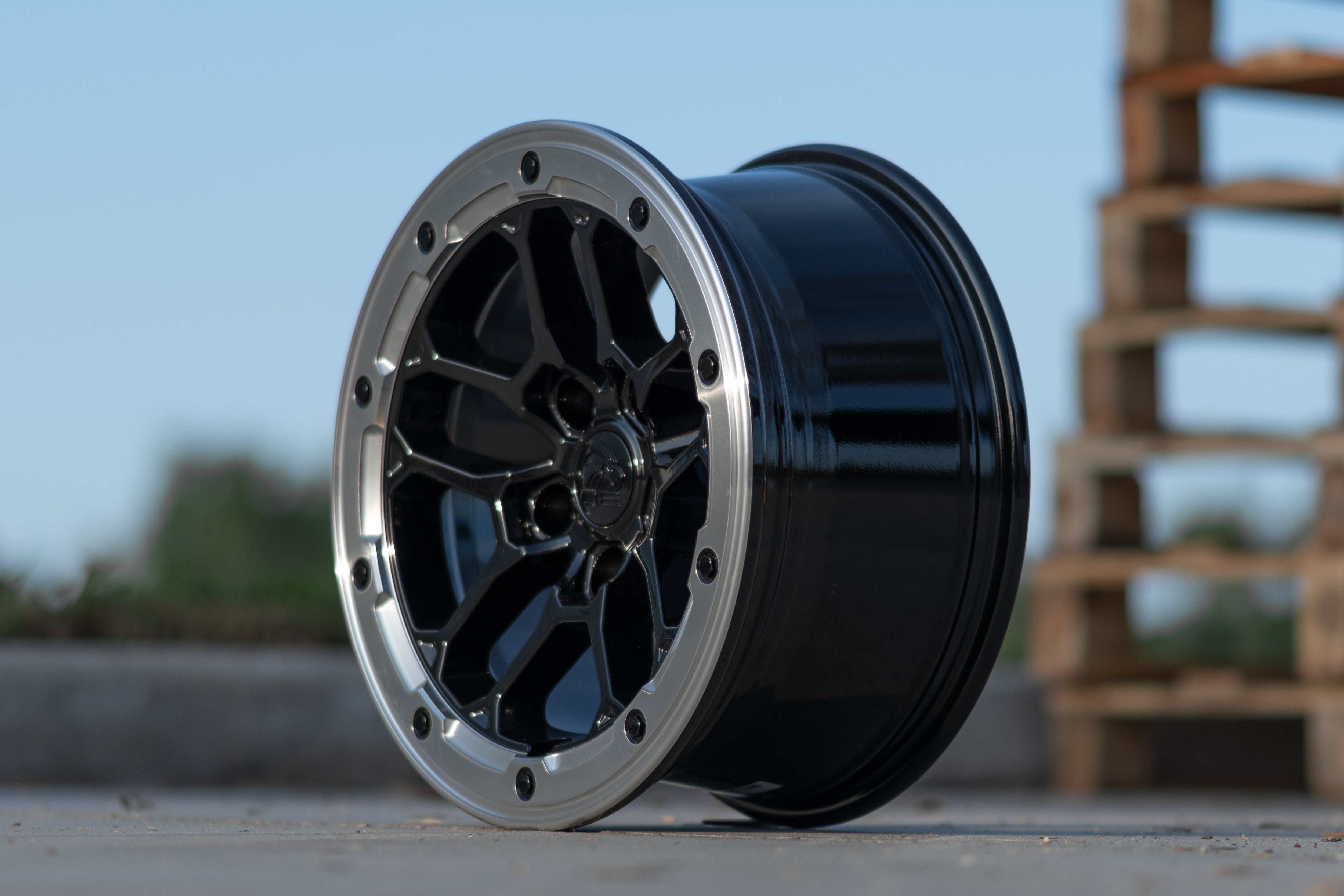 DEFIANT DF01-17080-5127-12MB 17x8 5x5" +12et in Gloss Black w/ Milled Ring