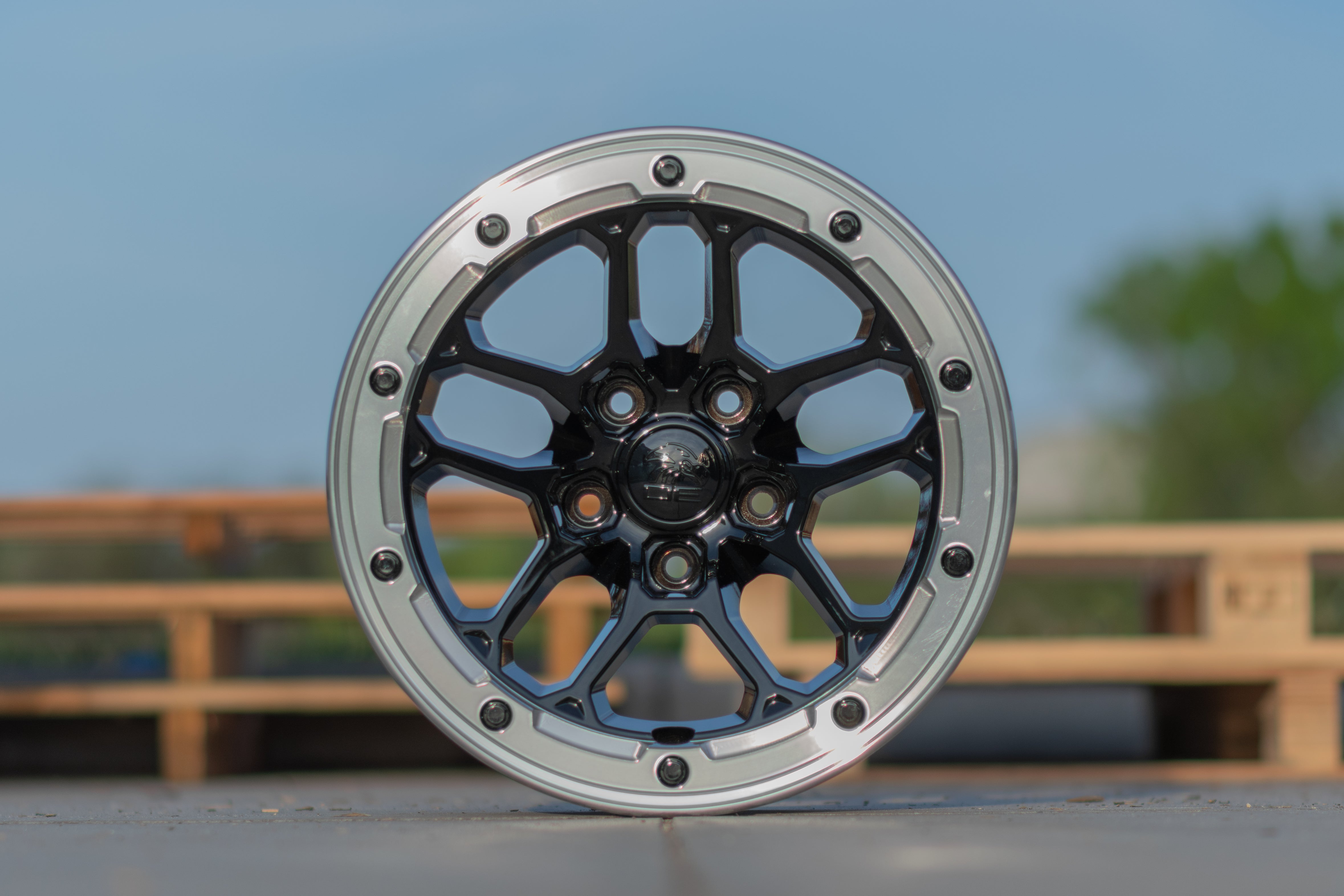 DEFIANT DF01-17080-5127-12MB 17x8 5x5" +12et in Gloss Black w/ Milled Ring