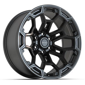 DEFIANT DF03-20090-6550-12B1G1 6x5.5" -12et in Satin Black w/ Satin Charcoal