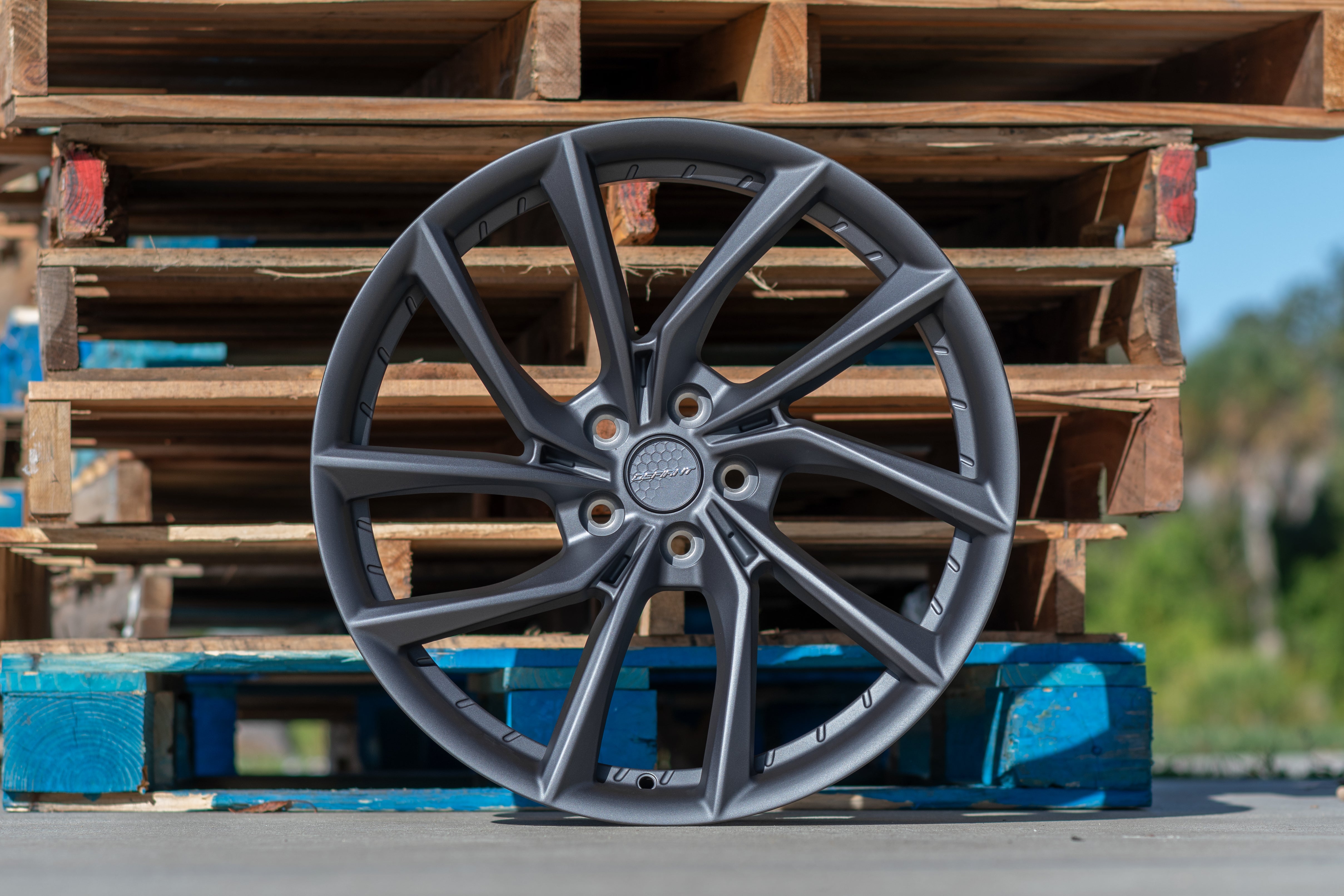DEFIANT DF06-20100-5450-35G1 20x10 5x4.5" +35et in Dark Satin Charcoal