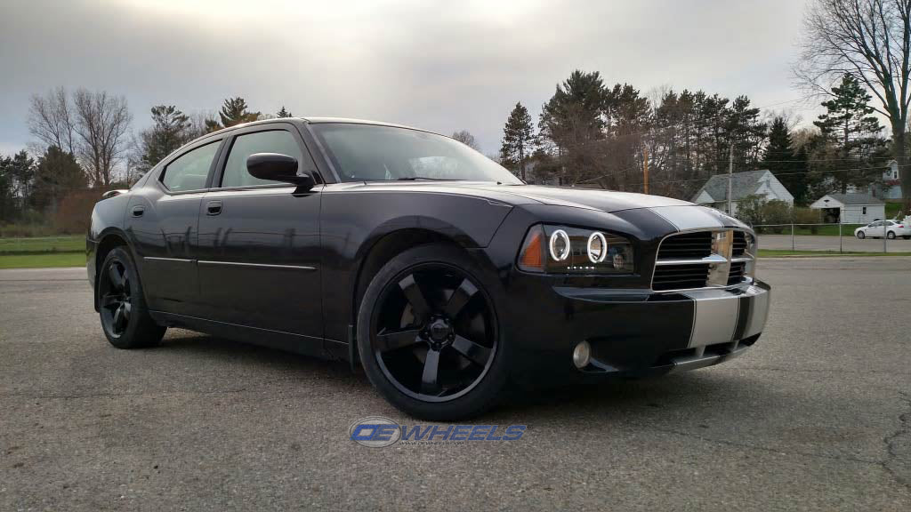 OE Wheels DG04-20090-5115-20B 20" Replica DG04 fits Dodge Charger SRT 20x9 Black