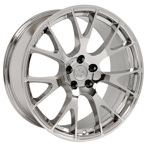 OE Wheels DG69-22100-5550-25C 22" Replica fits Dodge RAM Hellcat 22x10 Chrome