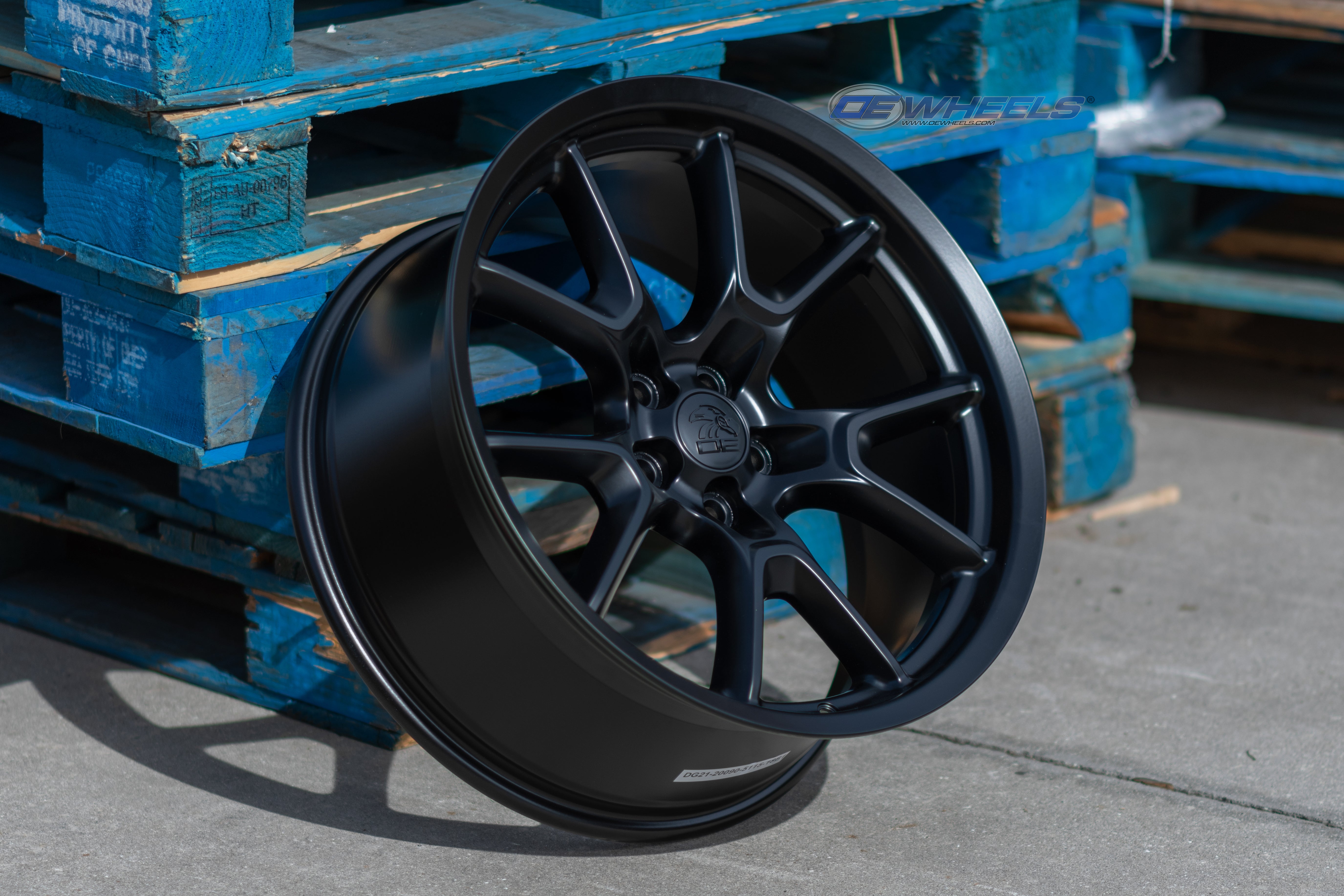 OE Wheels DG21-20090-5115-18B1 20" Replica fits Dodge Challenger Satin Black