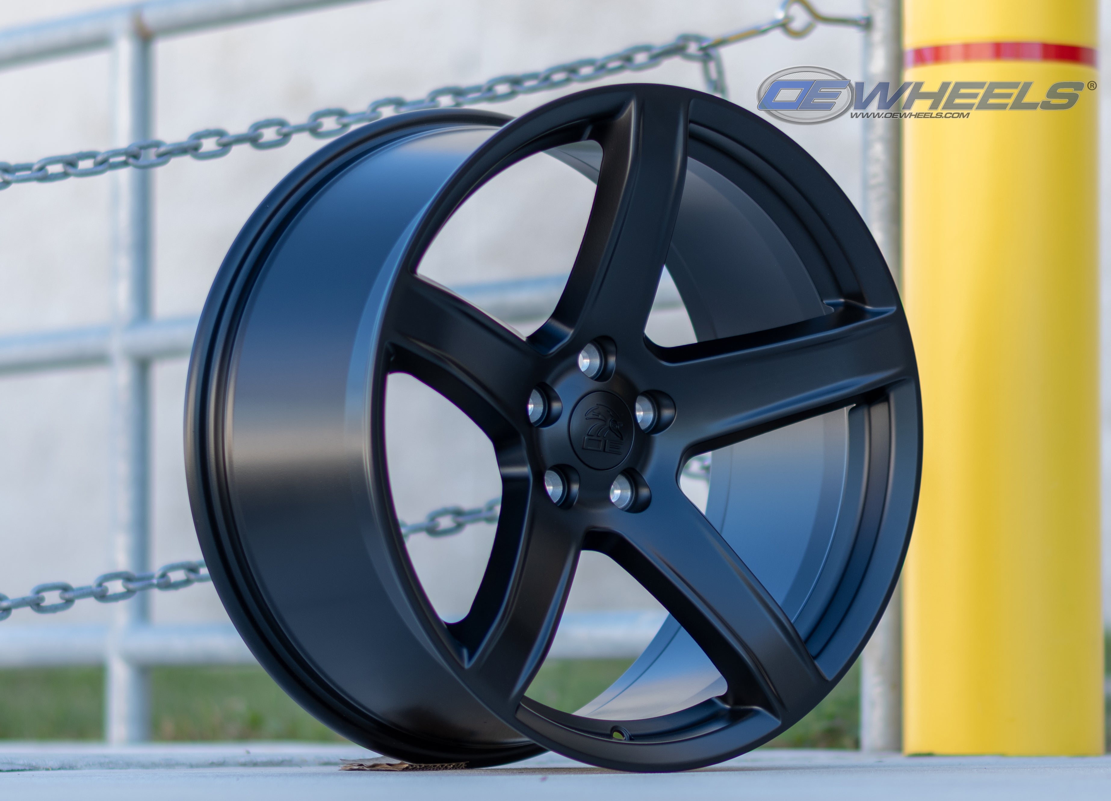 OE Wheels DG22-20095-5115-18B1 20" Replica fits Dodge Challenger Satin Black