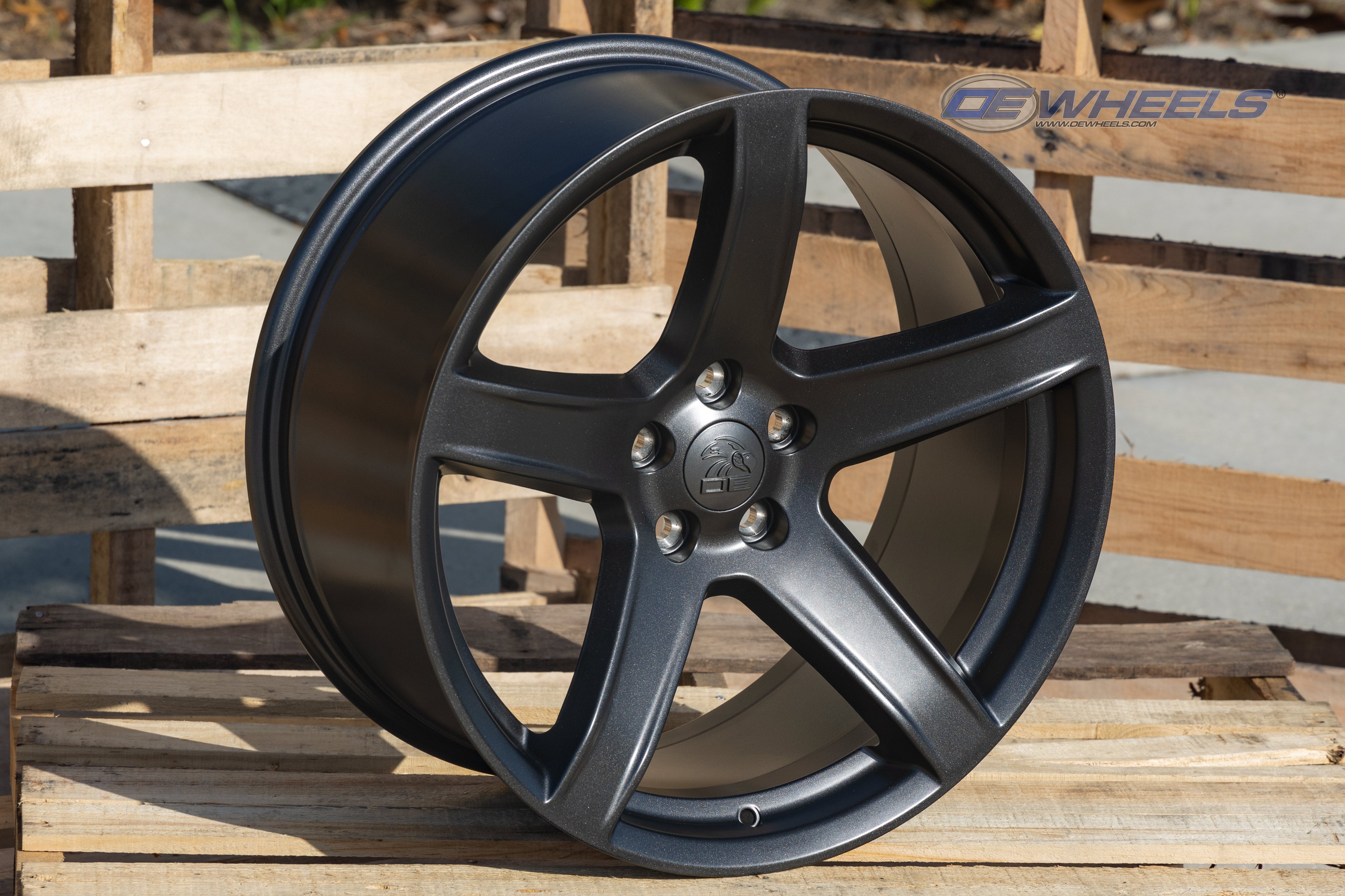 OE Wheels DG22-20095-5115-18G1 20" Replica fits Dodge Challenger Satin Gunmetal