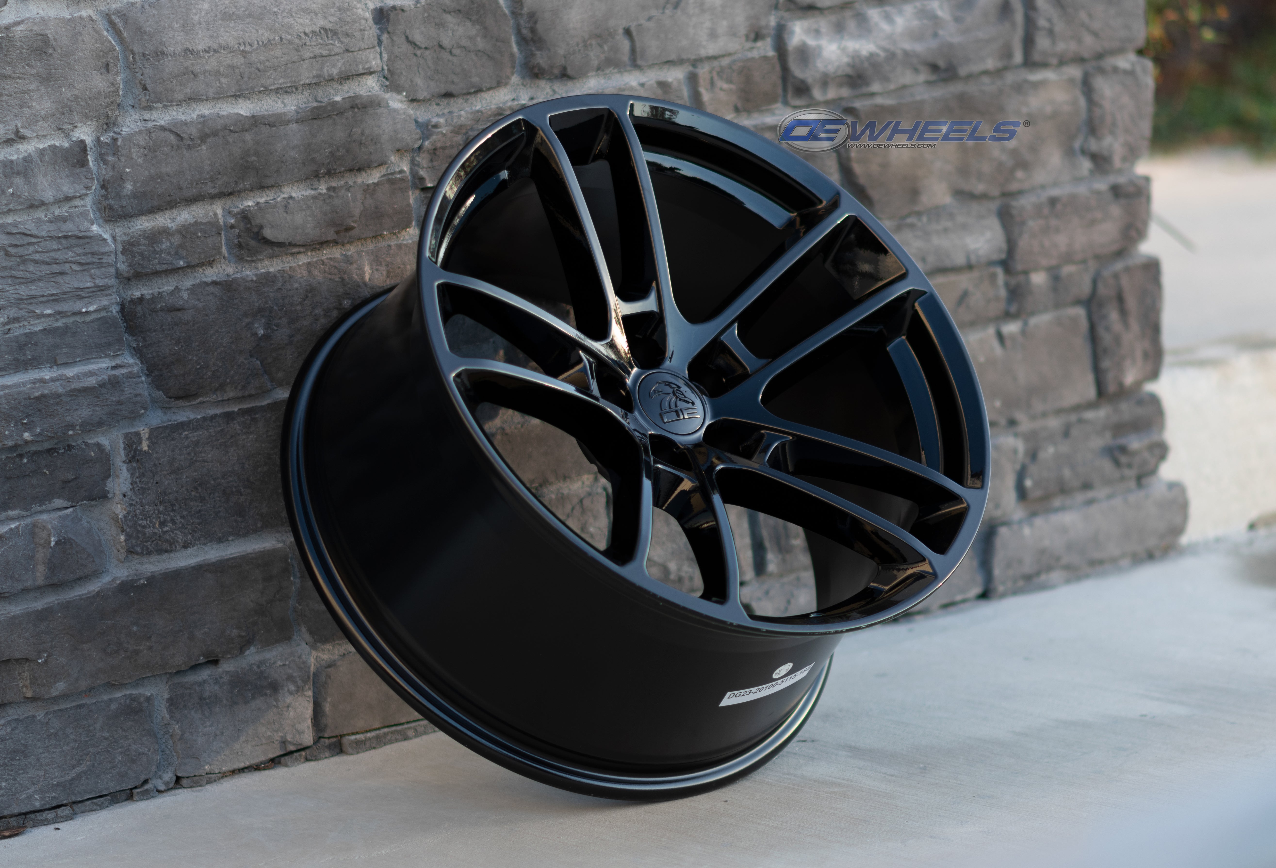 OE Wheels DG23-20100-5115-18B1 20" Replica fits Dodge Challenger Satin Black