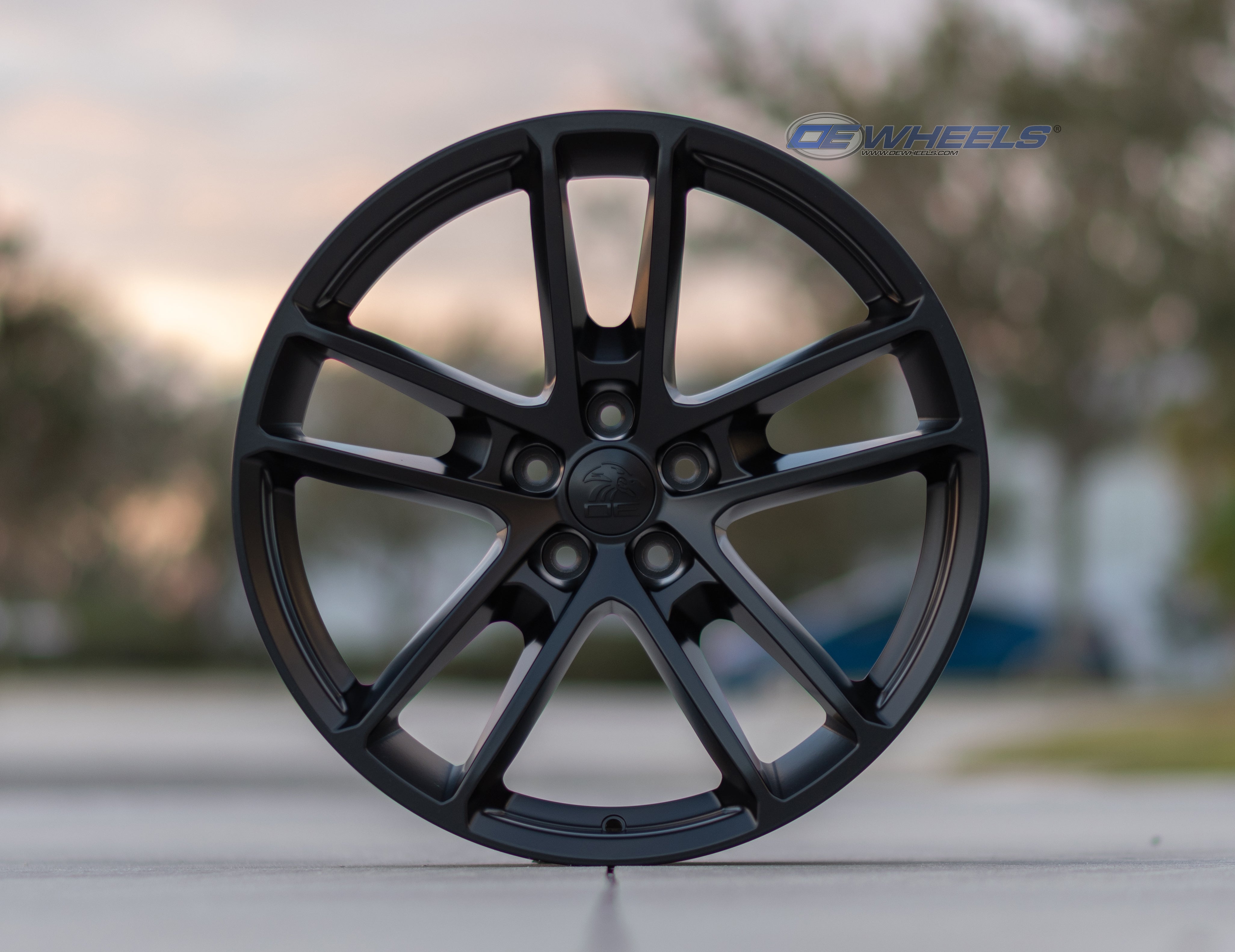 OE Wheels DG23-20090-5115-18B1 20" Replica fits Dodge Challenger Satin Black