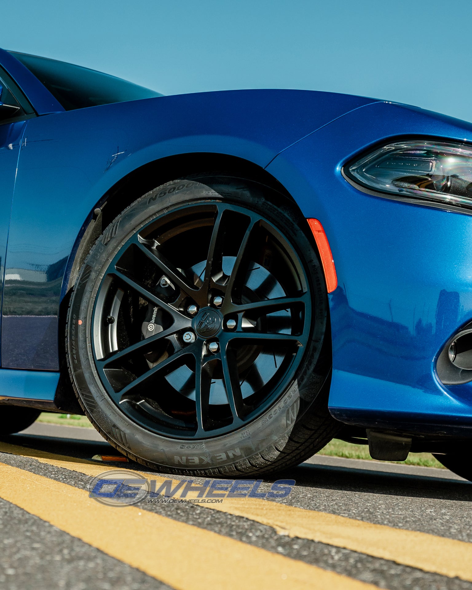 OE Wheels DG23-20100-5115-18B1 20" Replica fits Dodge Challenger Satin Black