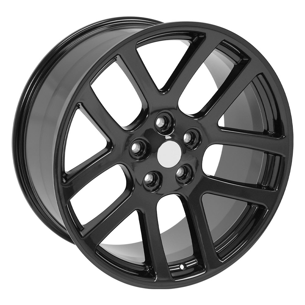 OE Wheels DG51-22100-5550-25B 22" Replica DG51 fits Dodge RAM 22x10 Black