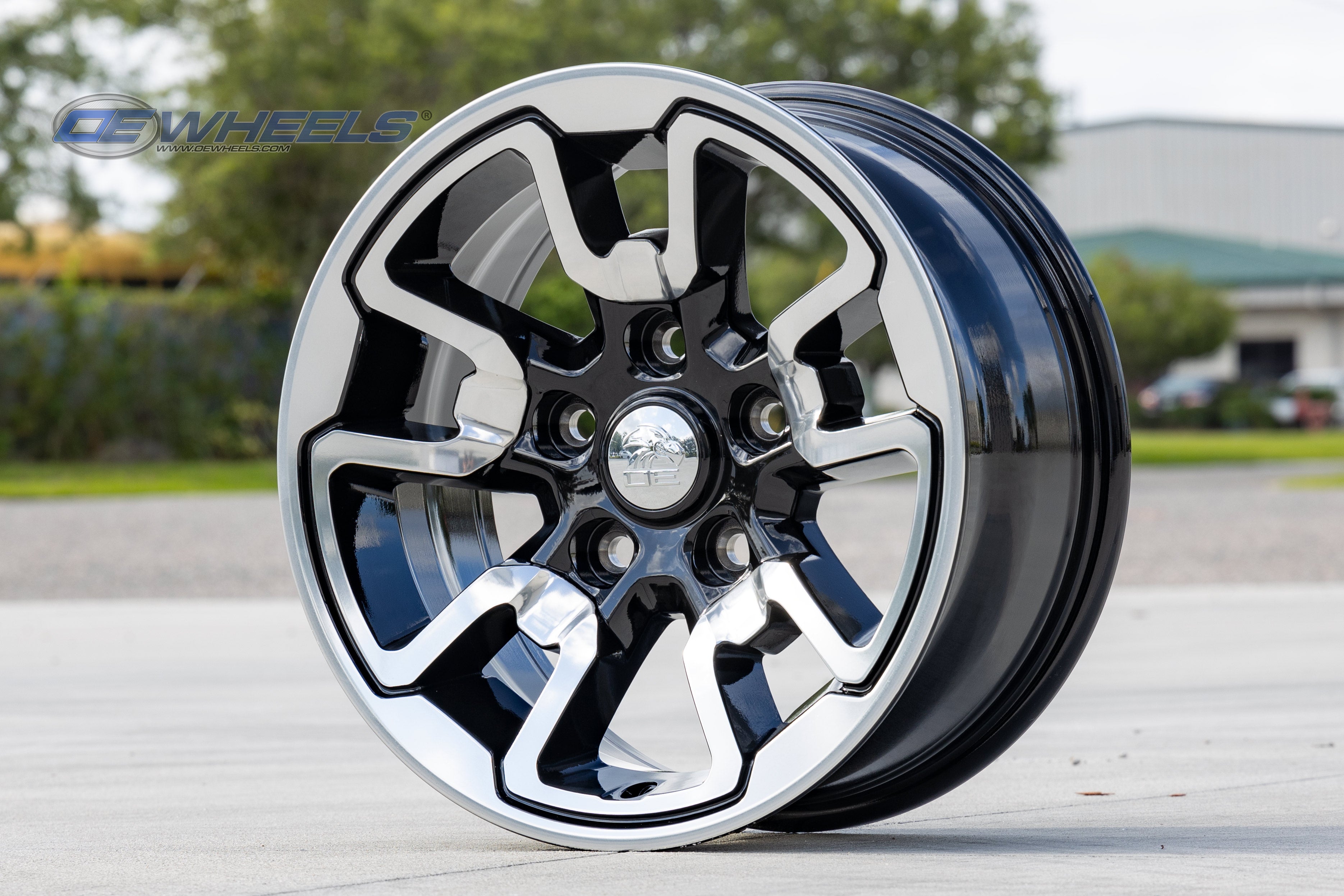 OE Wheels DG55-17080-5550-18PB1 17" Replica fits Dodge RAM Rebel Polish w/Satin