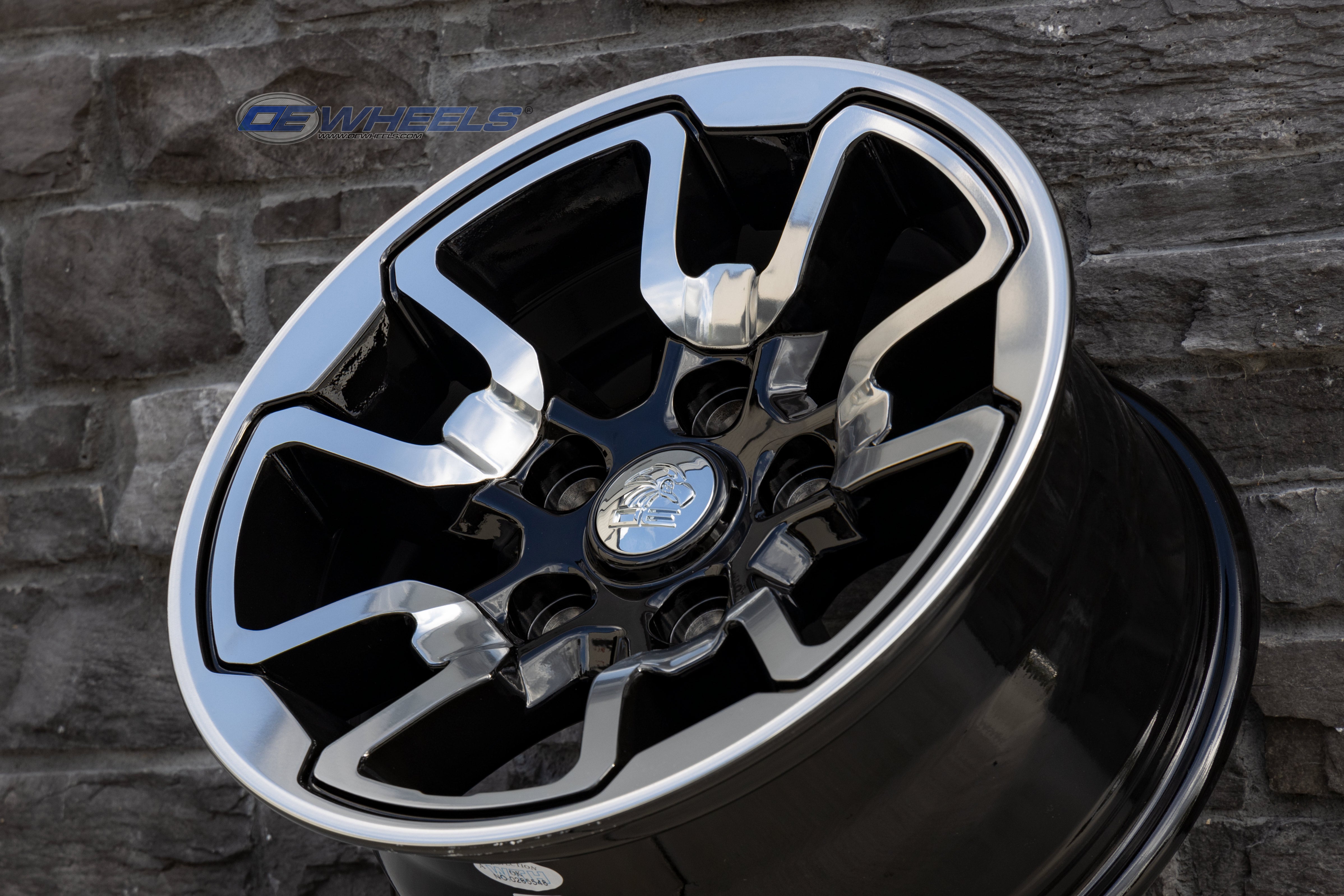 OE Wheels DG55-17080-5550-18PB1 17" Replica fits Dodge RAM Rebel Polish w/Satin