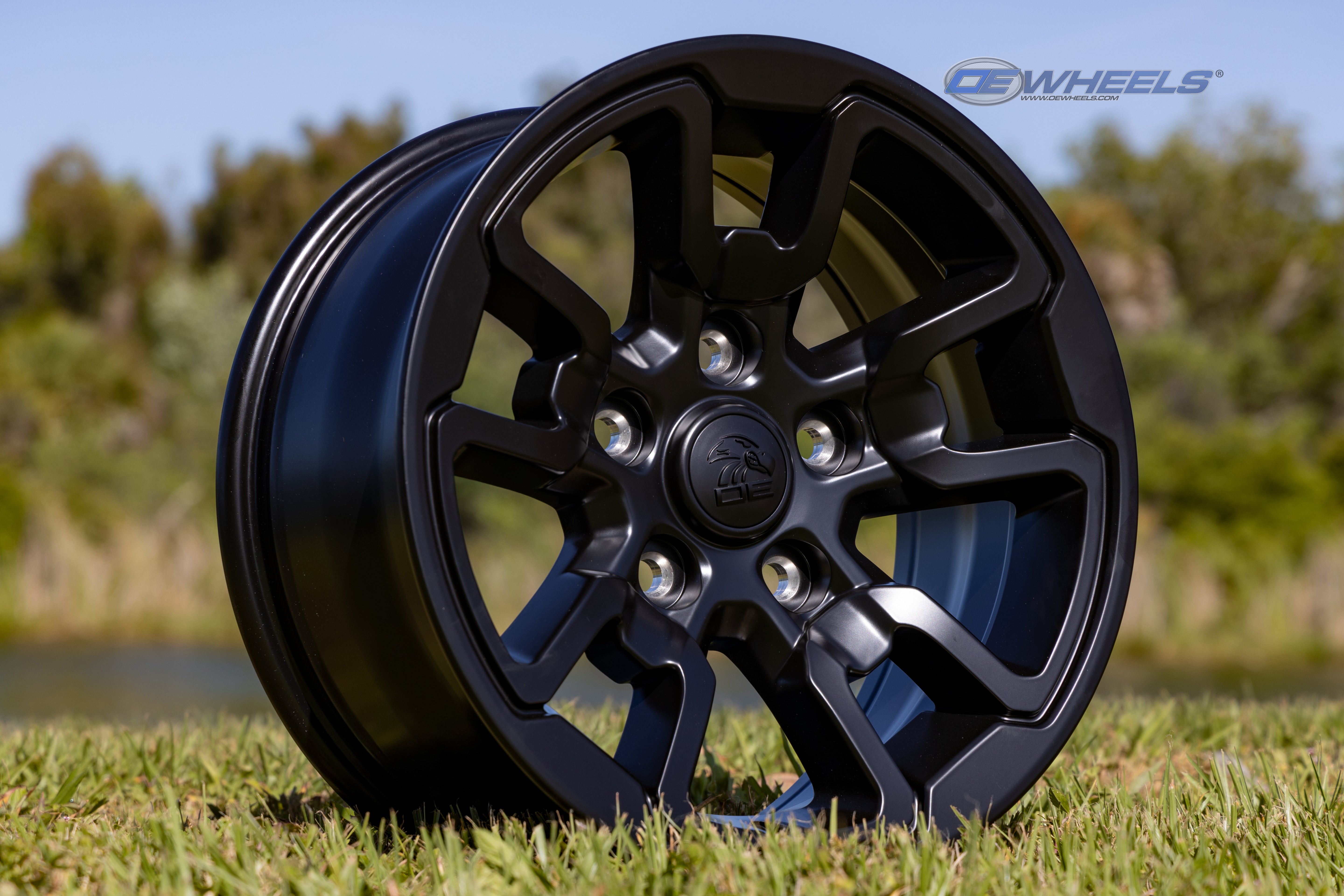 OE Wheels DG55-17080-5550-18B1 17" Replica DG55 fits Dodge RAM Rebel 17x8 Black