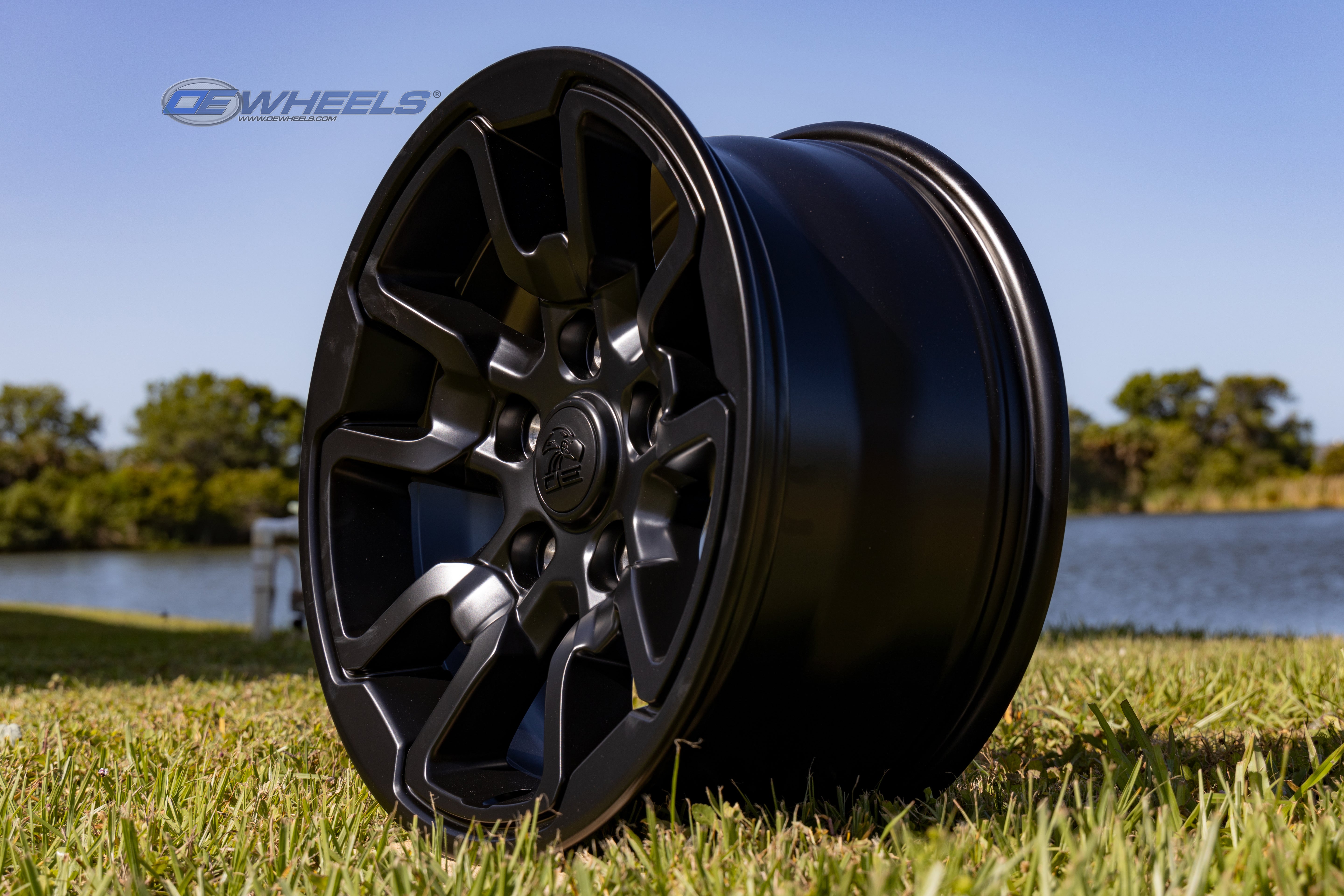 OE Wheels DG55-17080-5550-18B1 17" Replica DG55 fits Dodge RAM Rebel 17x8 Black
