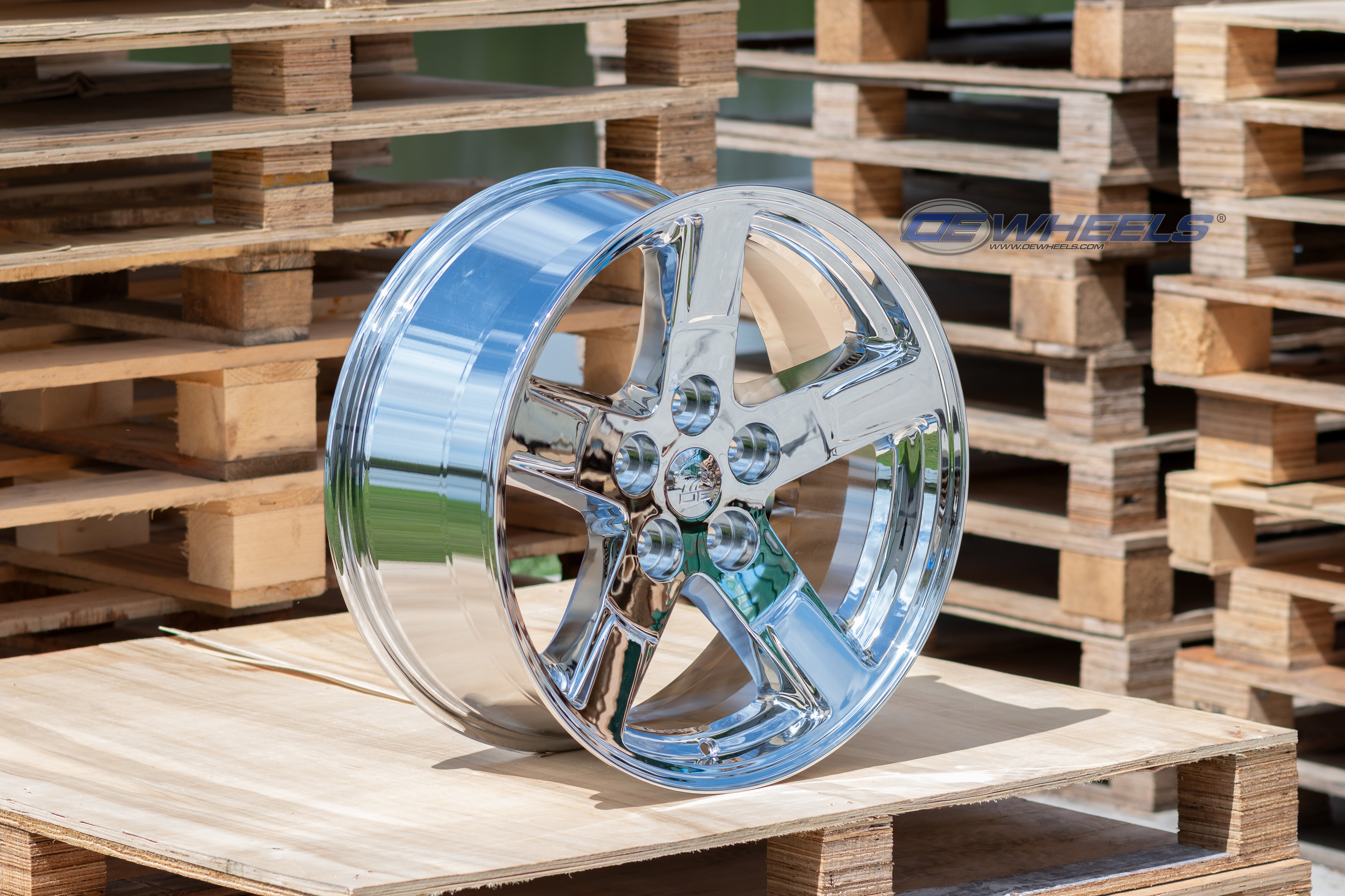 OE Wheels DG62-20090-5550-19C 20" Replica DG62 fits Dodge RAM 20x9 Chrome