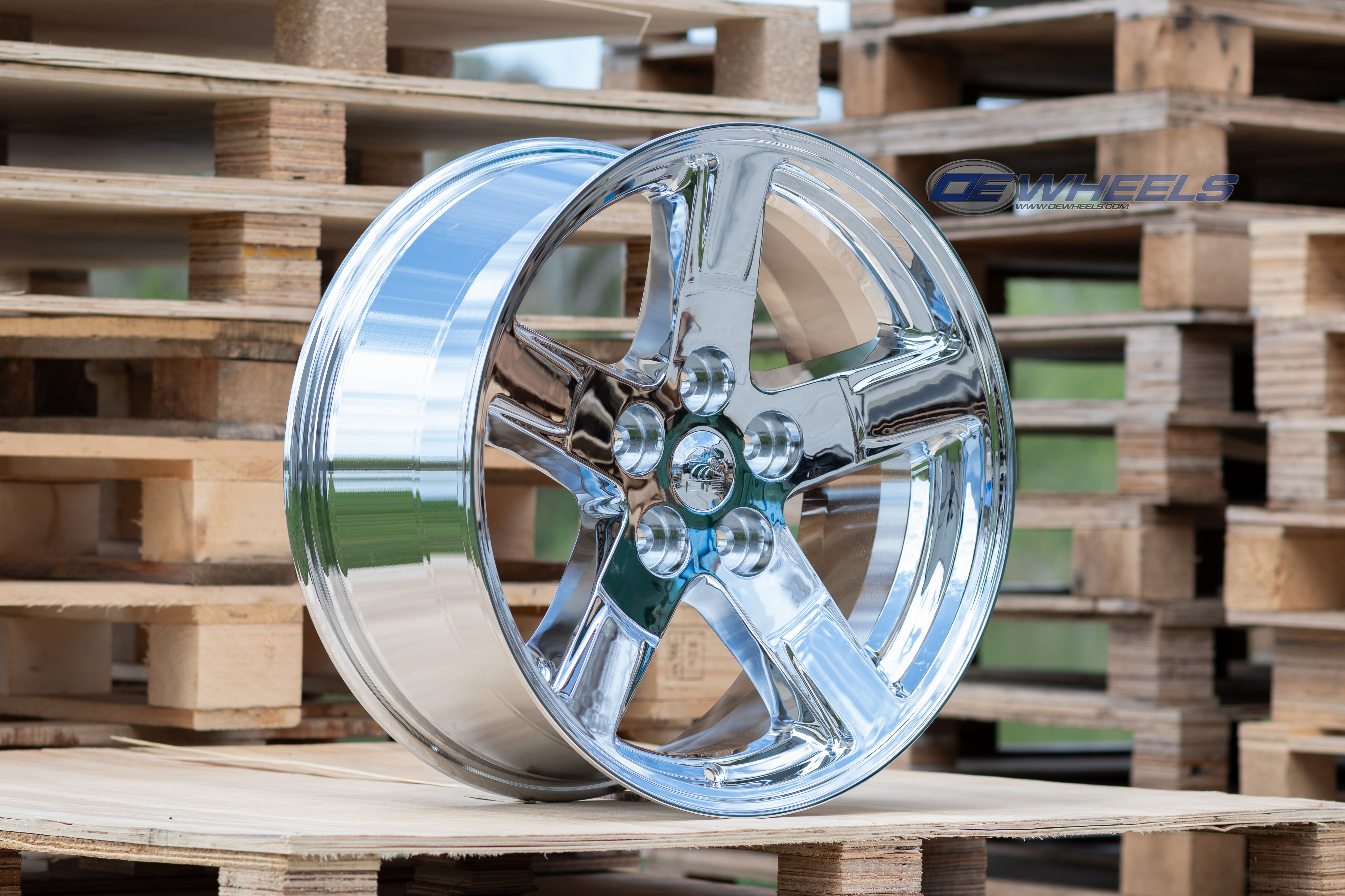 OE Wheels DG62-20090-5550-19C 20" Replica DG62 fits Dodge RAM 20x9 Chrome