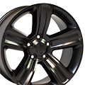 OE Wheels DG65-20090-5550-19B1 20" Replica DG65 fits Dodge RAM 20x9 Black