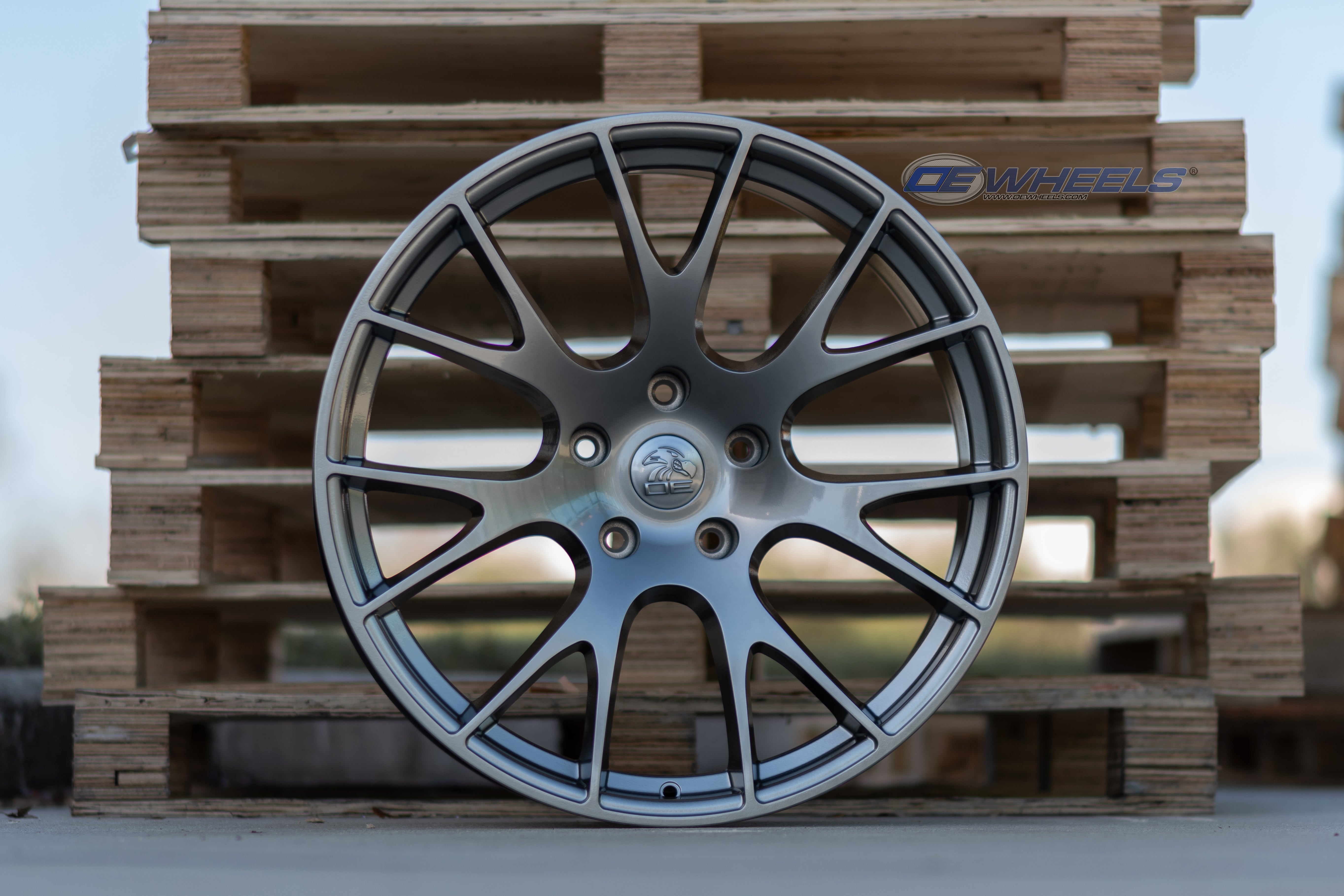 OE Wheels DG69-22100-5550-25HB 22" Replica fits Dodge RAM Hellcat 22x10 Hyper