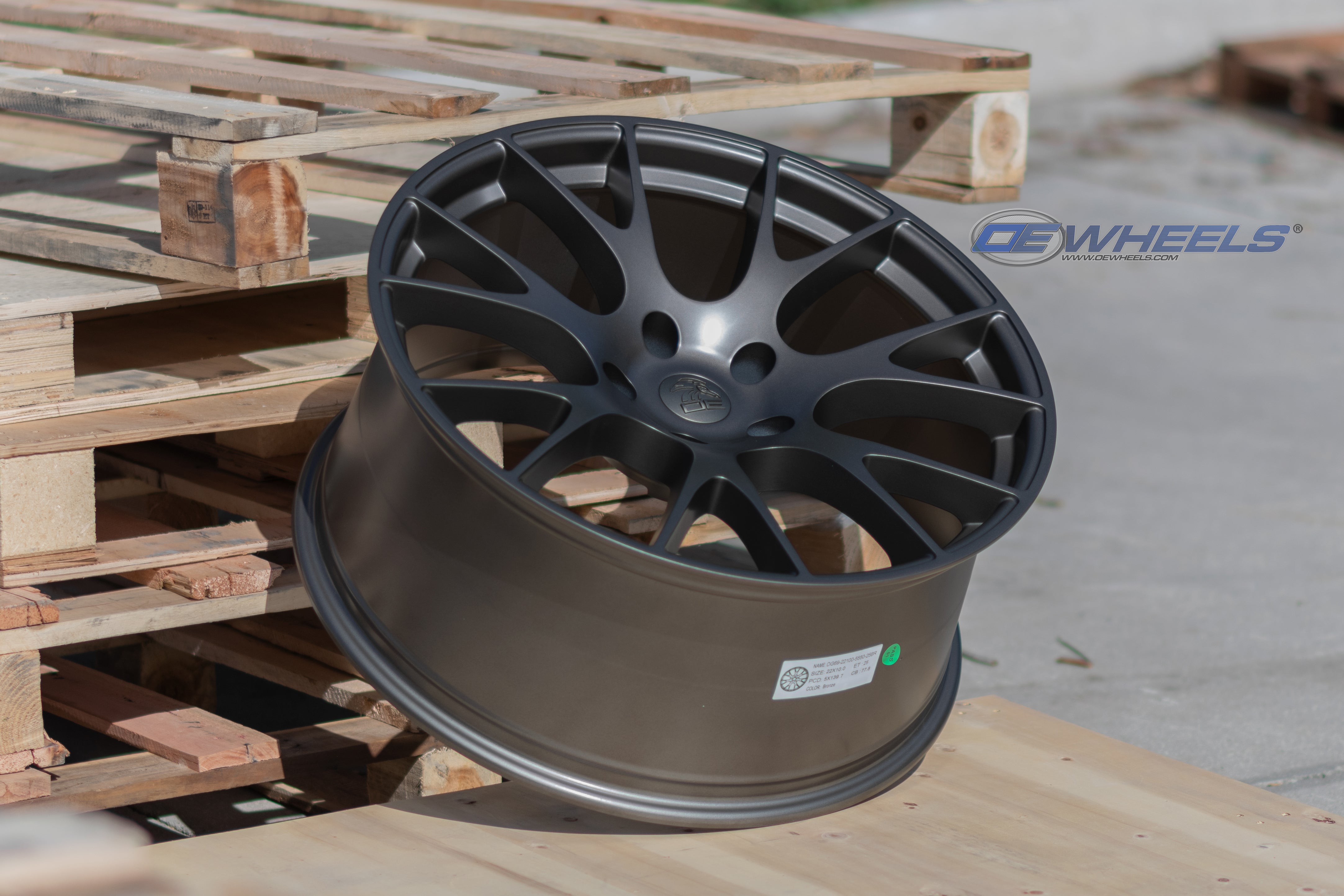 OE Wheels DG69-22100-5550-25BR 22" Replica fits Dodge RAM Hellcat 22x10 Bronze