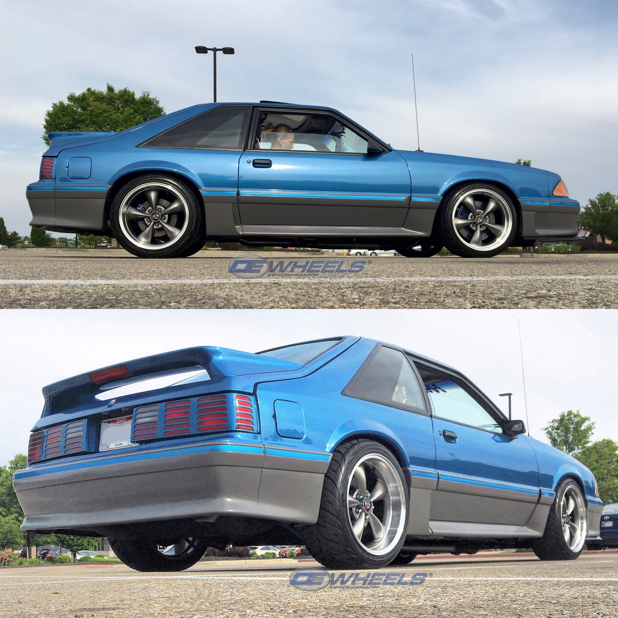 OE Wheels FR01-18100-5450-22AM 18" Replica fits Ford Mustang Bullitt Gunmetal