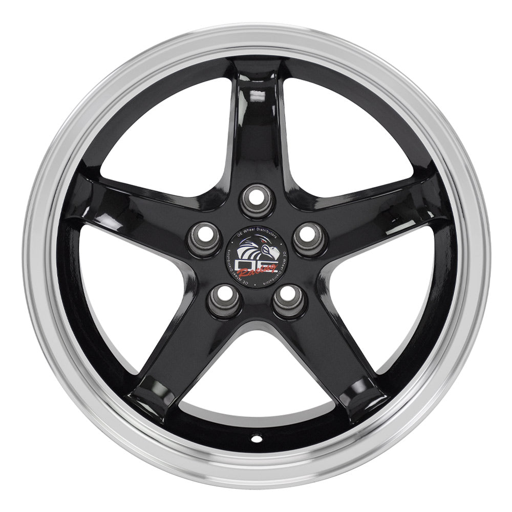 OE Wheels FR04B-D17090-5450-24BM 17" Replica fits Ford Mustang Cobra 17x9 Black
