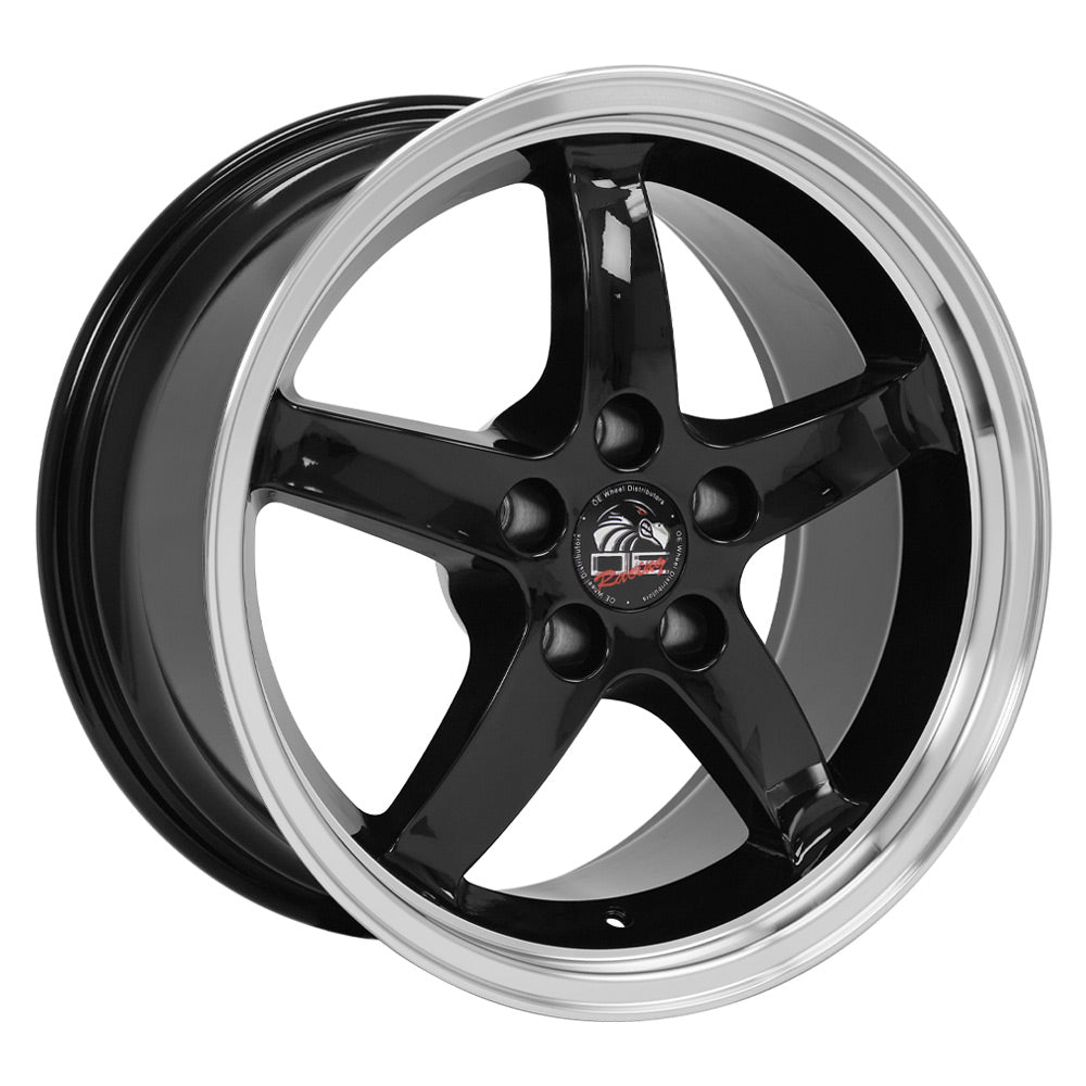 OE Wheels FR04B-D17090-5450-24BM 17" Replica fits Ford Mustang Cobra 17x9 Black