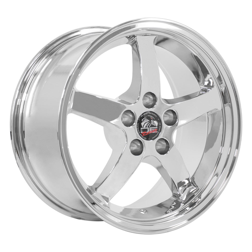 OE Wheels FR04B-D17090-5450-24C 17" Replica fits Ford Mustang Cobra 17x9 Chrome