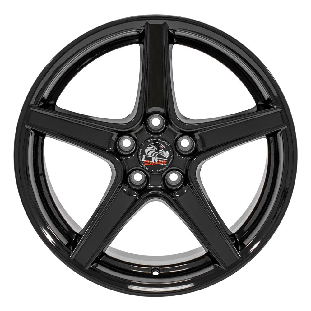 OE Wheels FR06B-18090-5450-24B 18" Replica FR06B fits Ford Mustang Saleen Black