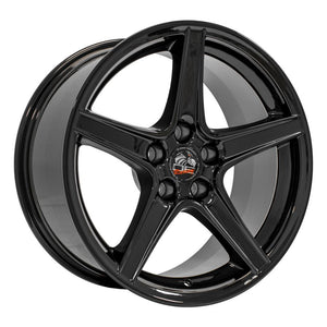 OE Wheels FR06B-18090-5450-24B 18" Replica FR06B fits Ford Mustang Saleen Black
